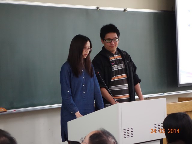 經驗分享-工工所姜欣妤、邱志一同學